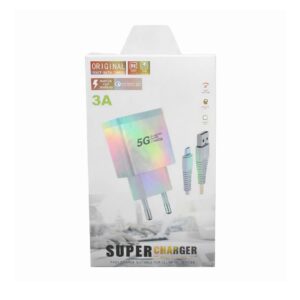 CARGADOR SUPER 5G (CABLE + FICHA) 3A MICRO
