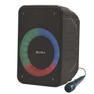 PARLANTE KOLKE FLARE 4" LUCES LED C/MICROFONO 40w KPB-497