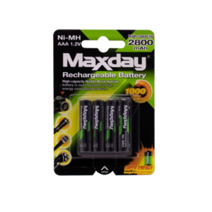 PILAS RECARGABLES AAA MAXDAY 2800MHA