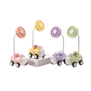 MINI VENTILADOR CON SACAPUNTAS Y LUZ